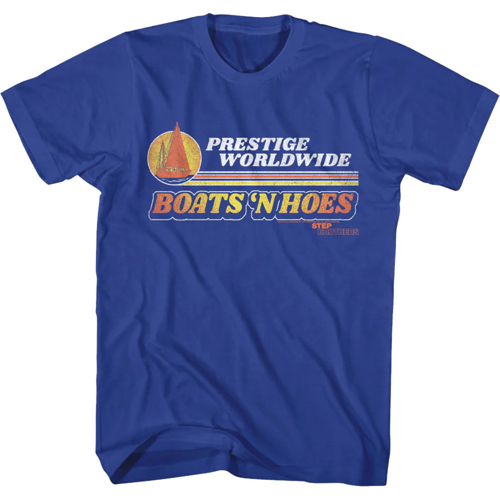 Retro Boats N Hoes Step Brothers Tshirt 1